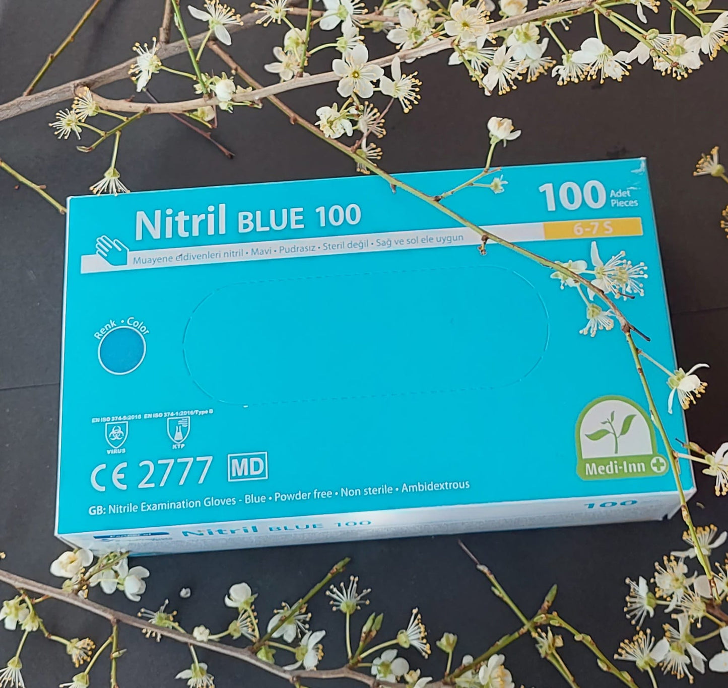 Handschuhe Nitril Blue