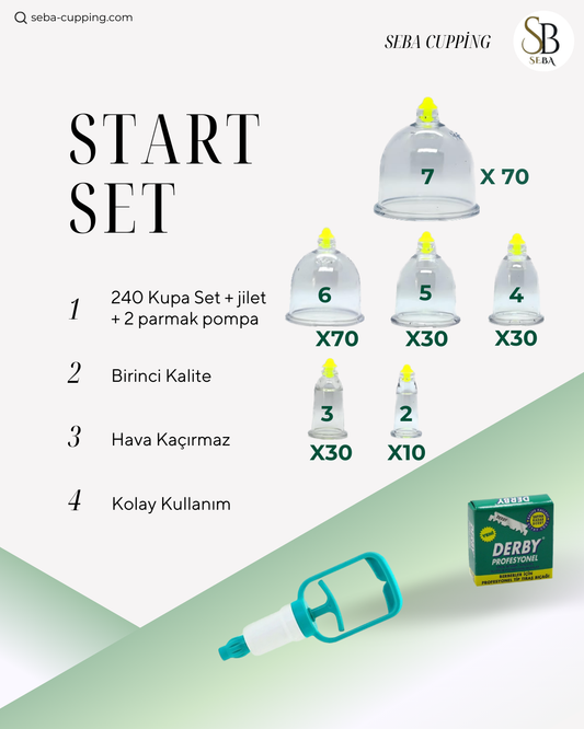 Schröpf Paket Basis Shifa Set Klein 240